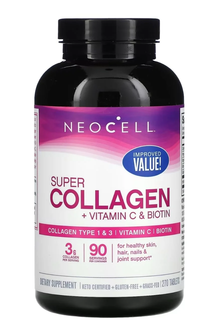 NEOCELL SUPER COLLAGEN +Vitamin C & Biotin.  270 comprimé.