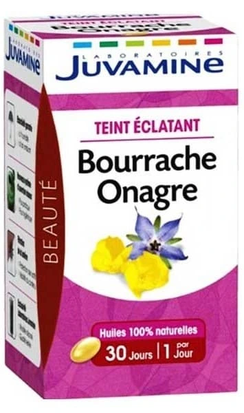 JUVAMINE BOURRACHE ONAGRE , 30 GELULES